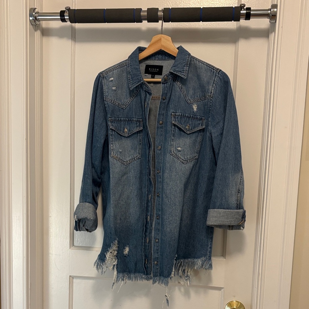 Elyx Denim Button Down Shirt - Blue